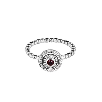 Ring MOON GARNET Silver