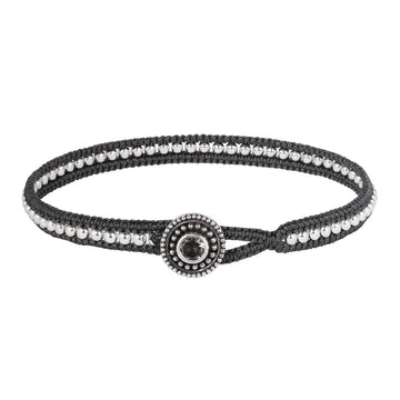 Bracelet MOSCOW with SILVER BEADS and AQUAMARINE