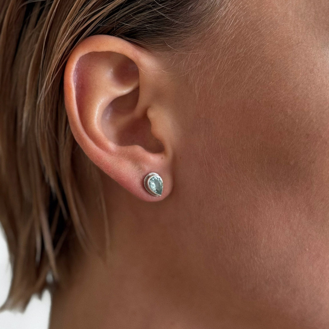Earrings JUL  aquamarine