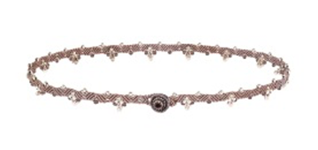 Choker SHISHI with smoky quartz