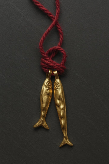 Necklace ASHO AMULET Goldplated Silver