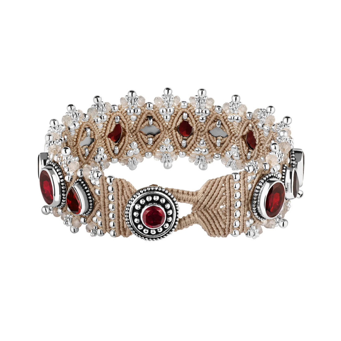 Bracelet MUMBAI with garnets