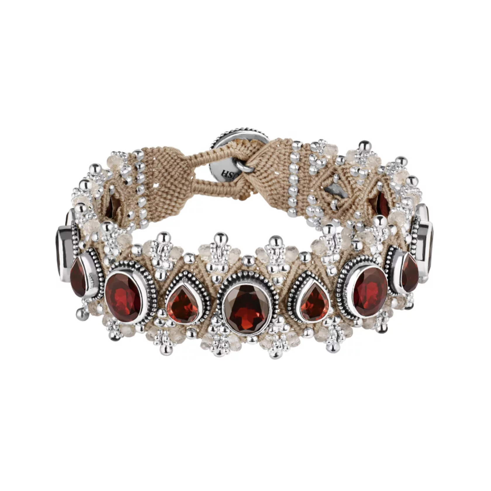 Bracelet MUMBAI with garnets