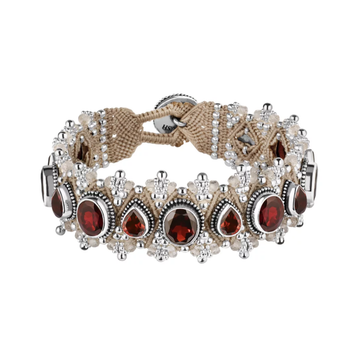 Bracelet MUMBAI with garnets