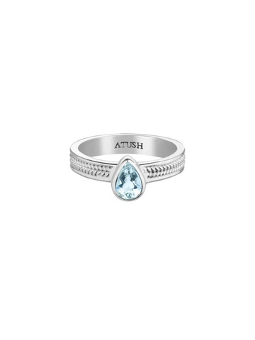Ring JUL silver aquamarine