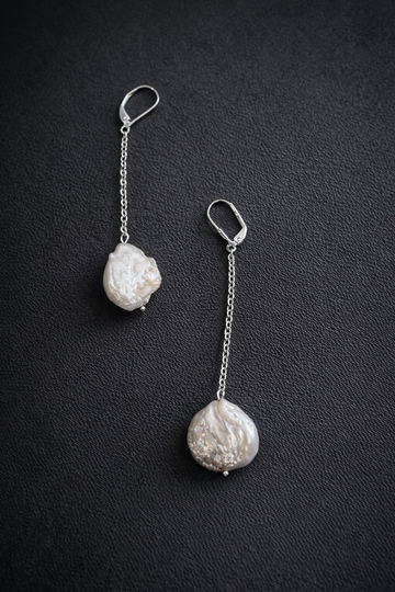 Earrings THE PEARL Silver
