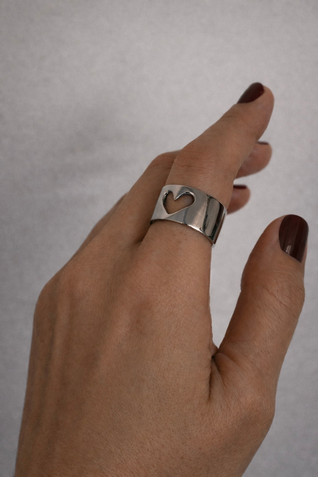 Ring OPEN HEART ELEMENTS Silver