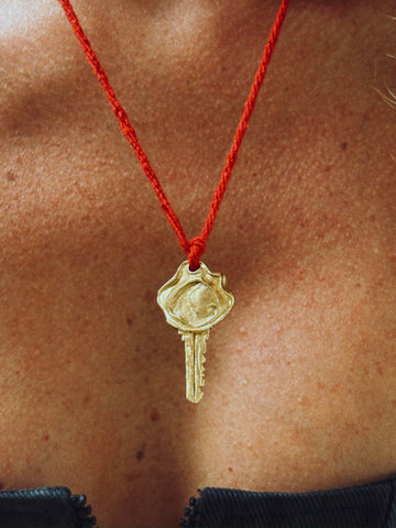 Necklace NEPHTHYS AMULET Silver Goldplated