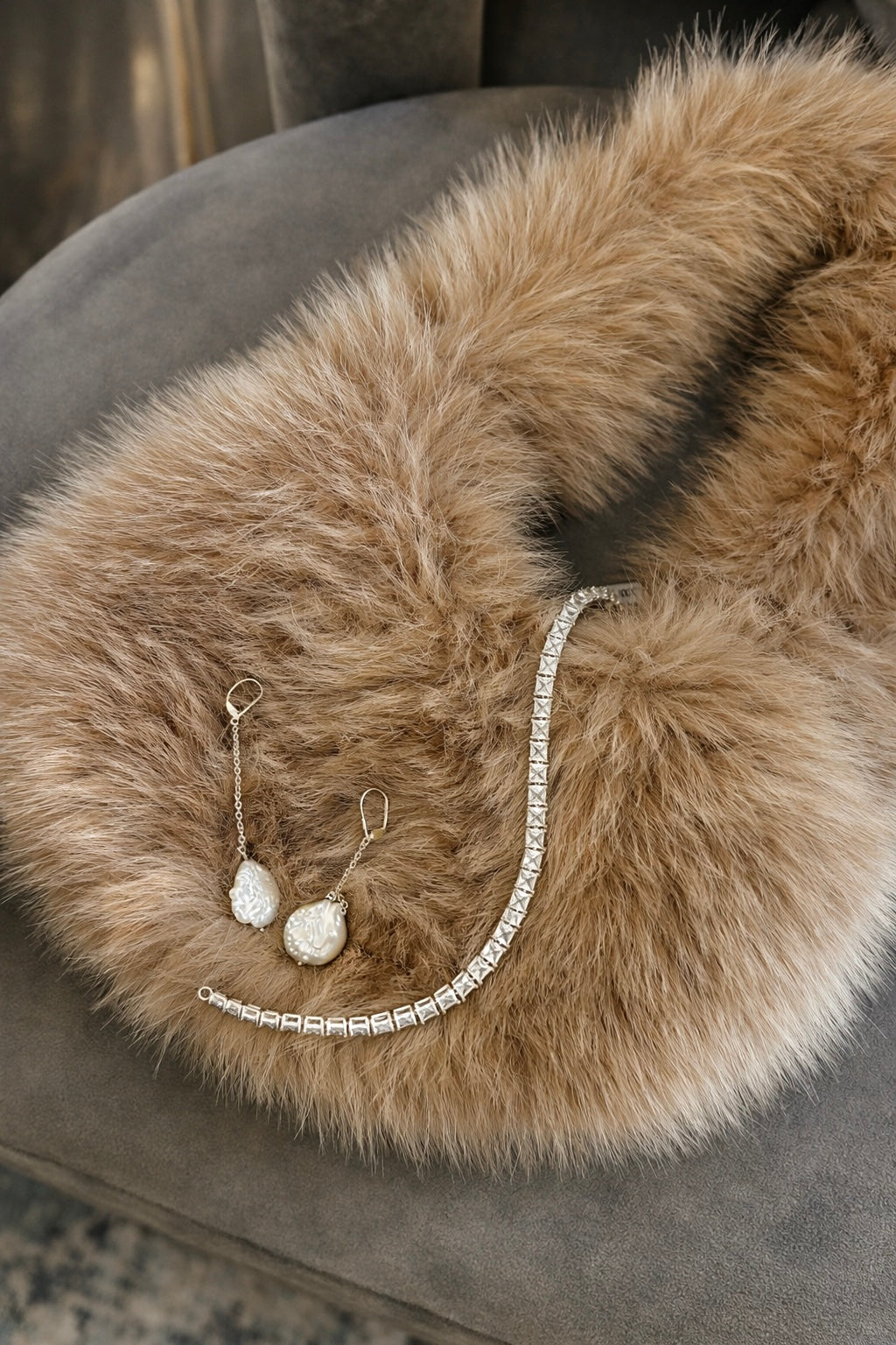 Earrings THE PEARL Silver