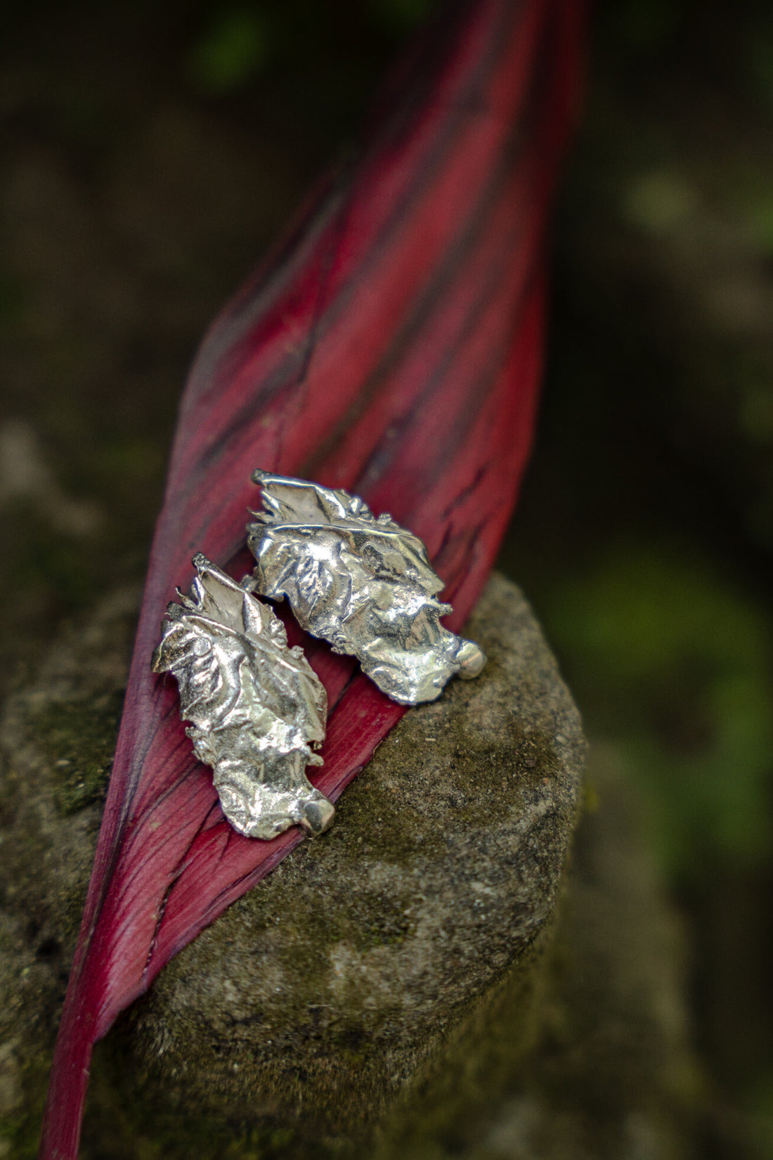 Earrings DENTED Silver
