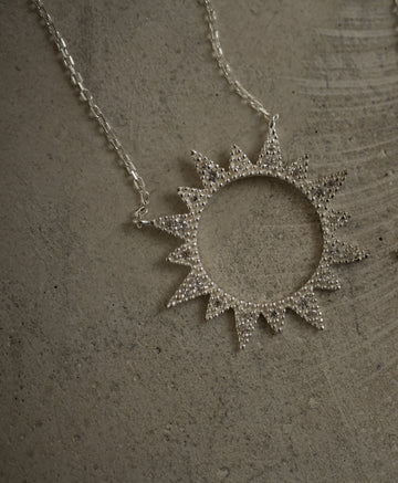 Necklace THE BIG SUN Silver