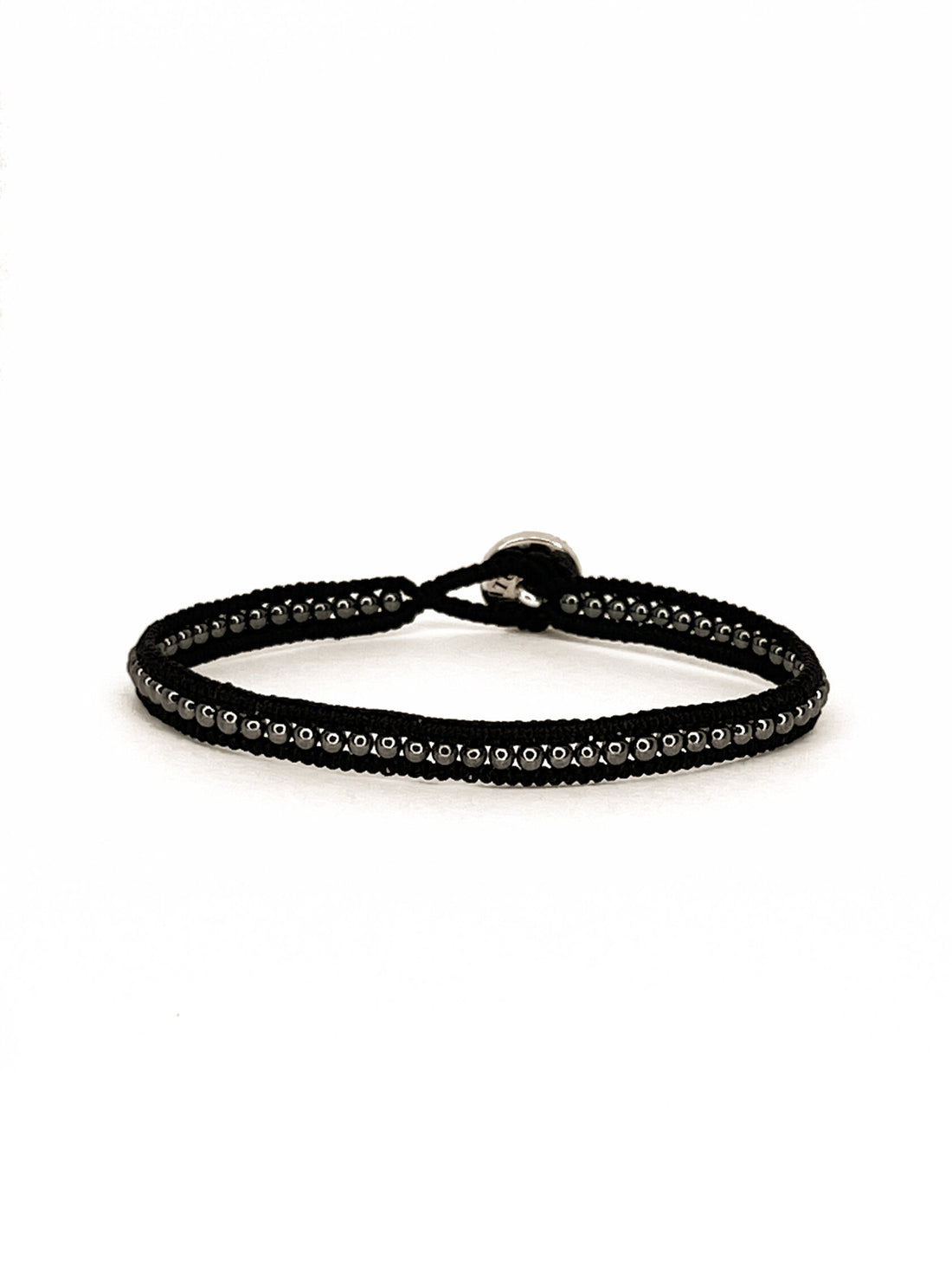 Bracelet MOSCOW with hematite beads and tourmaline