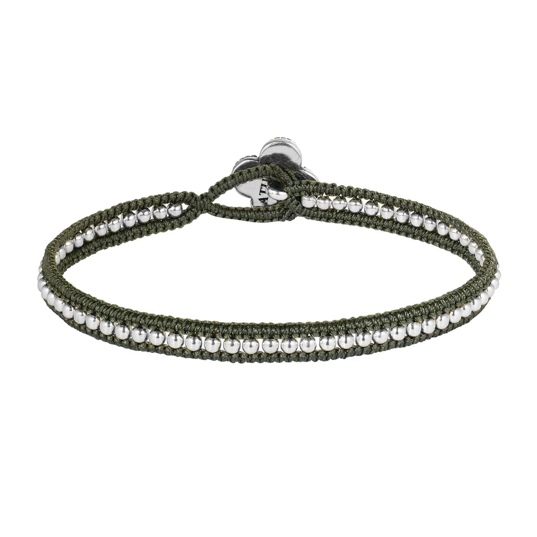 Bracelet PITER with silver beads and tourmaline