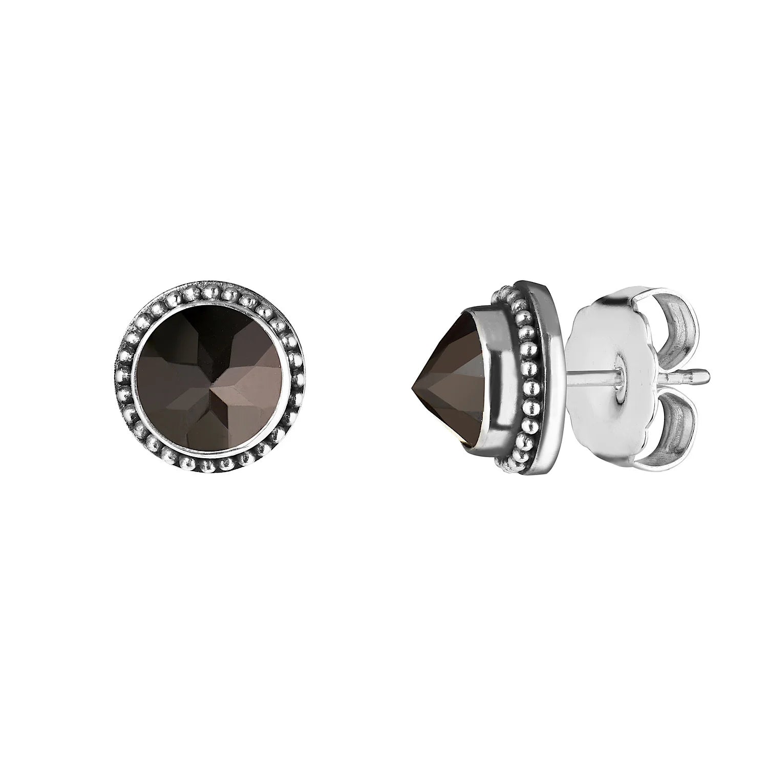 Earrings KAT black spinel
