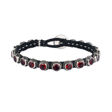Bracelet LILI with garnet