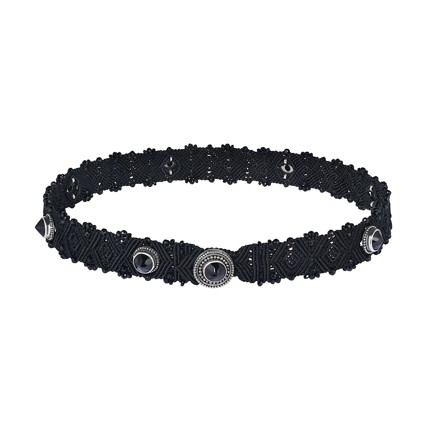 Choker KAT with black spinel