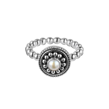 Ring VENUS WITH PEARL Silver