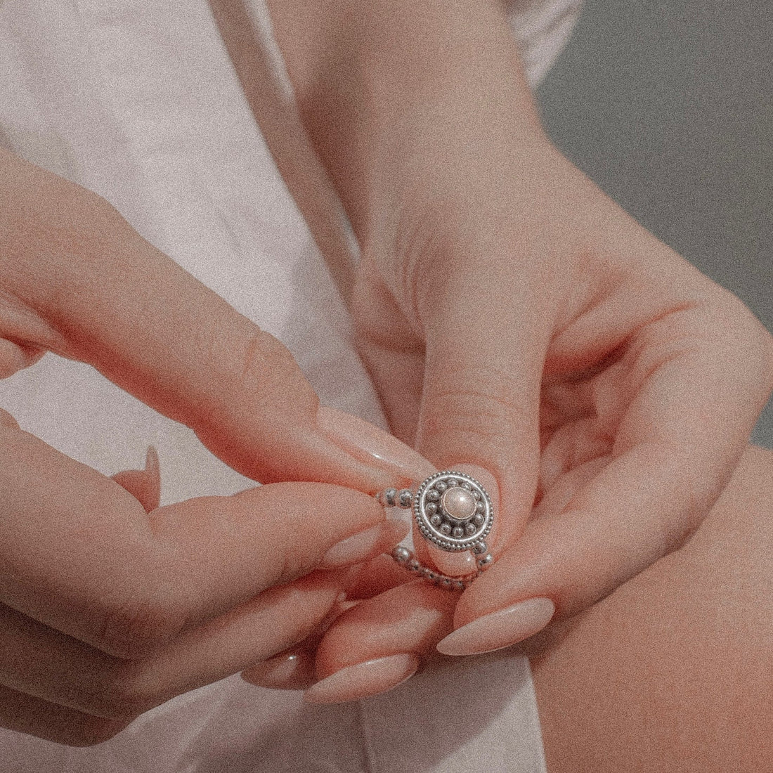 Ring VENUS WITH PEARL Silver