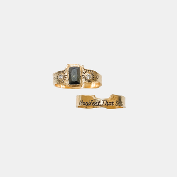 Ring MANIFEST THAT SHIT A Goldplated