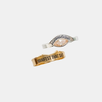 Ring MANIFEST THAT SHIT B Goldplated