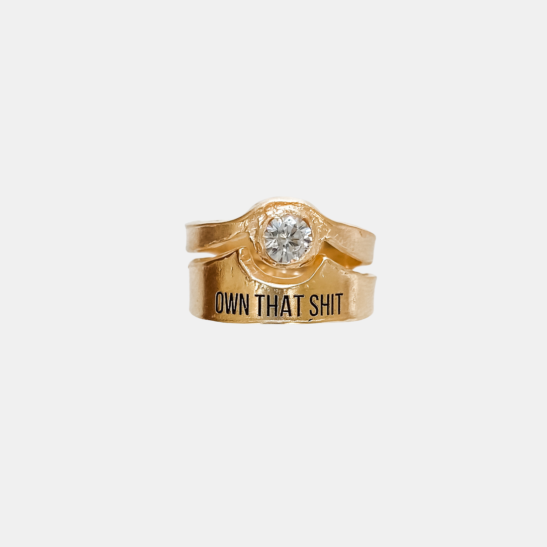 Ring OWN THAT SHIT Goldplated