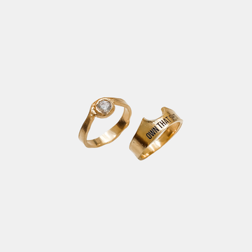 Ring OWN THAT SHIT Goldplated