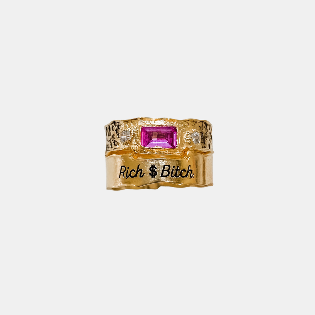 Ring RICH BITCH Goldplated