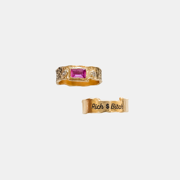 Ring RICH BITCH Goldplated