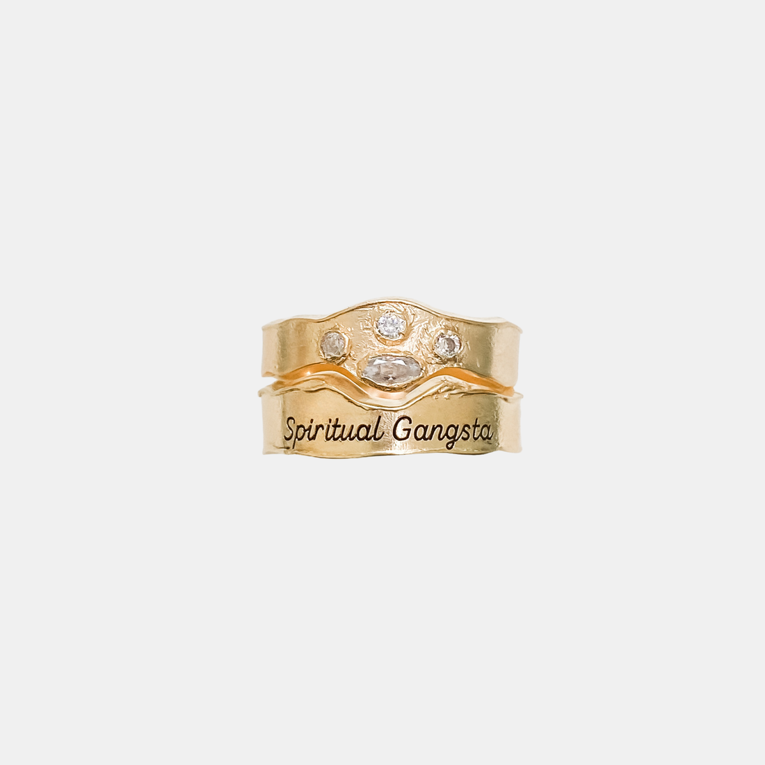 Ring SPIRITUAL GANGSTA Goldplated