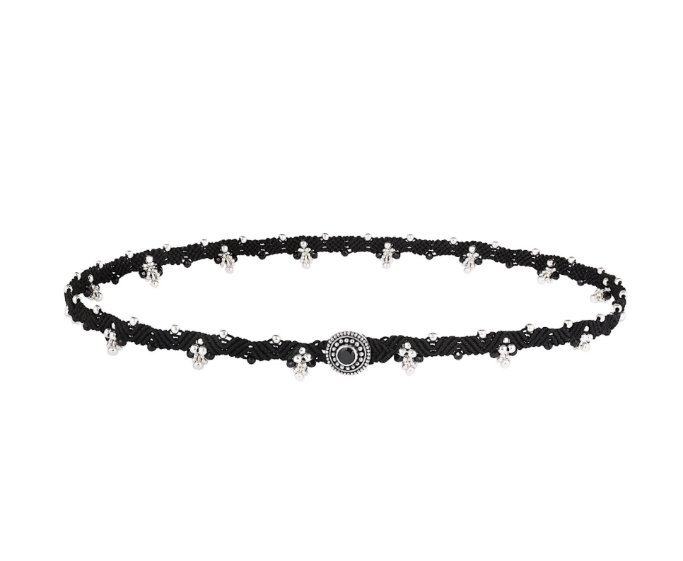 Choker SHISHI with black spinel