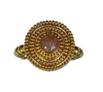 Ring SUN Goldplated