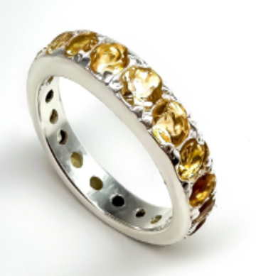 Ring CITRIN Silver