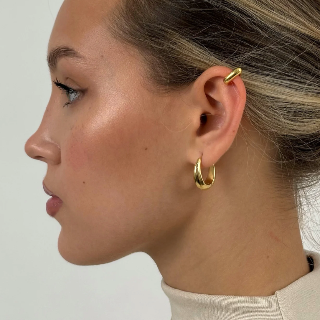 EAR CUFF Elf Silver Goldplated