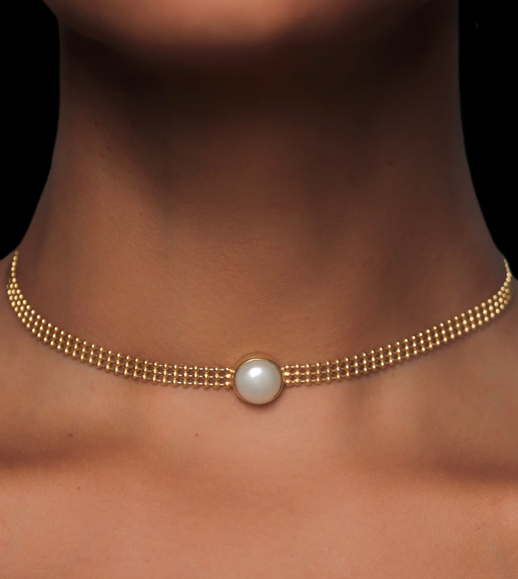 Choker POLIN Goldplated Silver