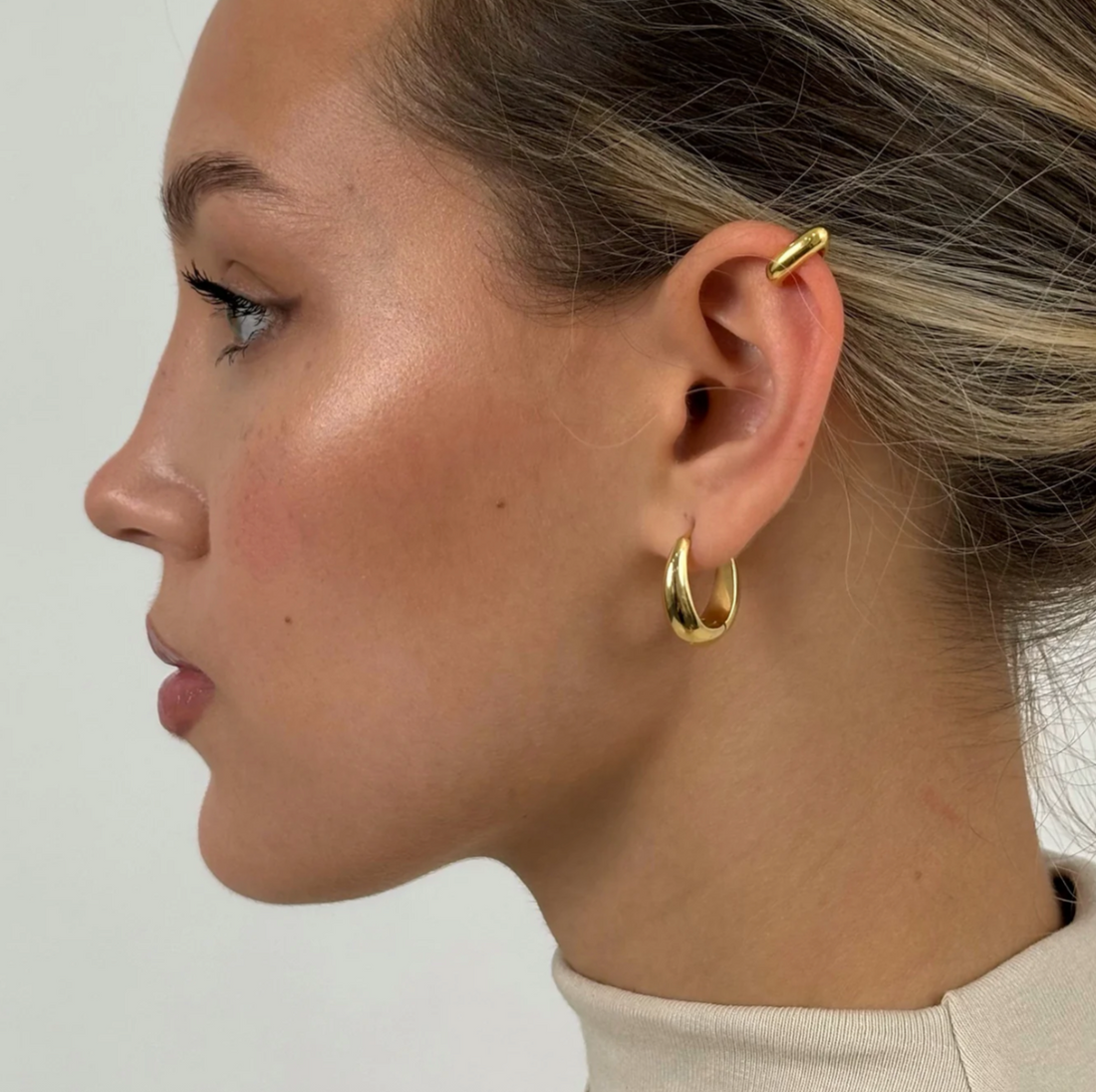 Earrings UMA Shiny Goldplated