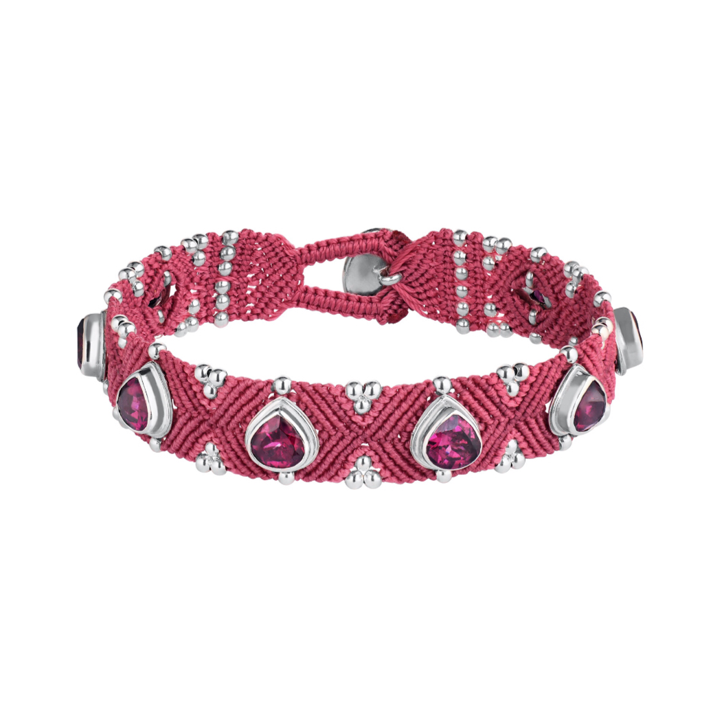 Bracelet ULU with rhodolite