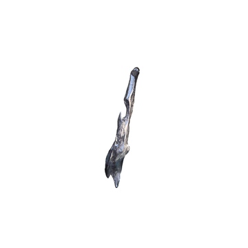 Mono earring WOOD Silver